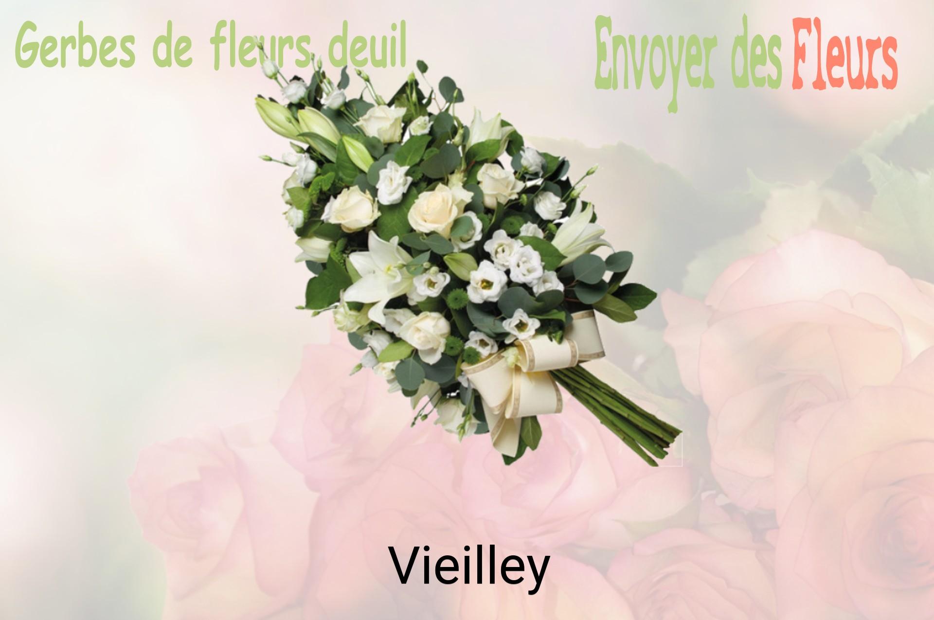 Gerbe de fleurs de deuil livrée à Vieilley